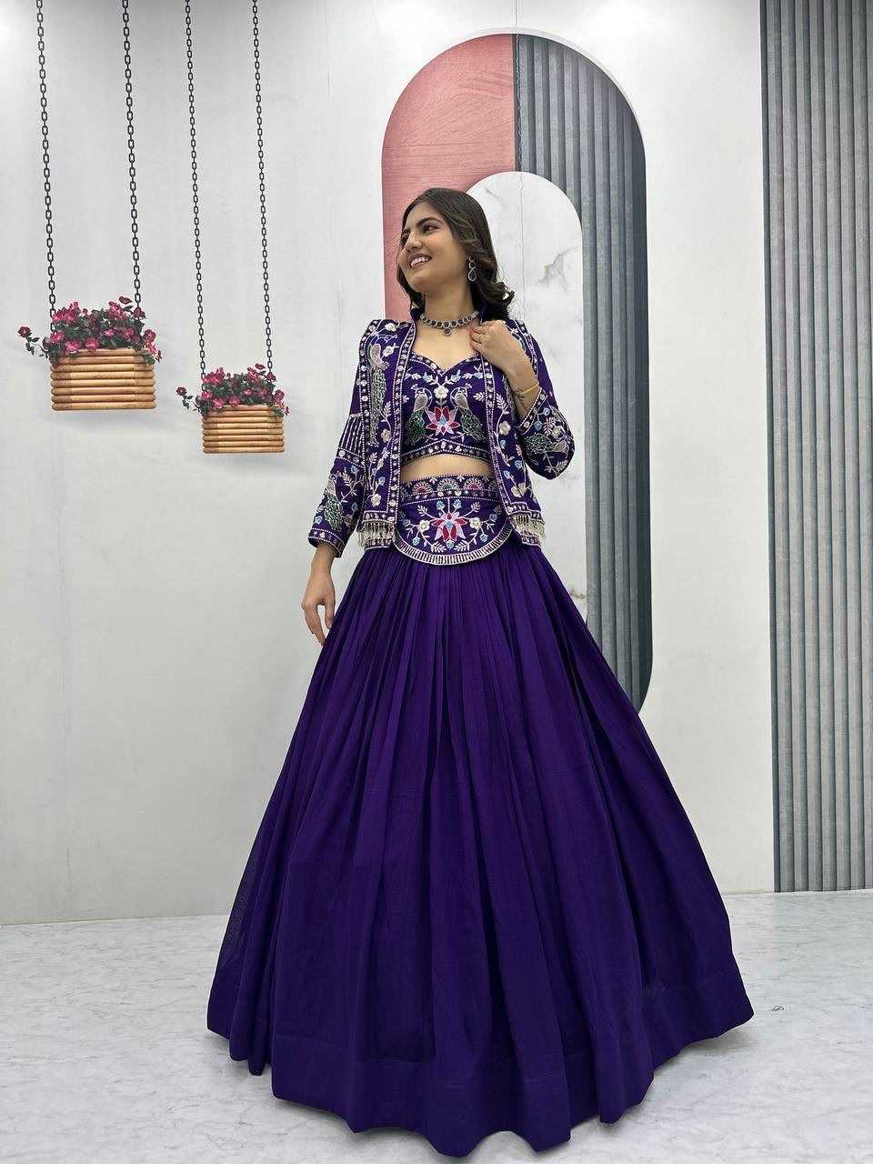 Vichitra Silk Designer Lehenga