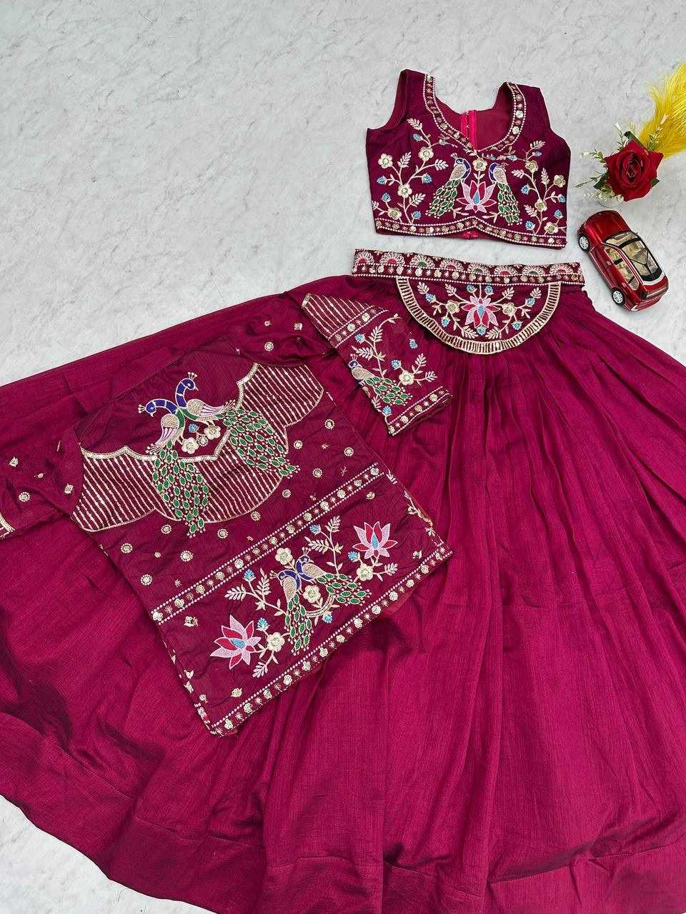 Vichitra Silk Designer Lehenga