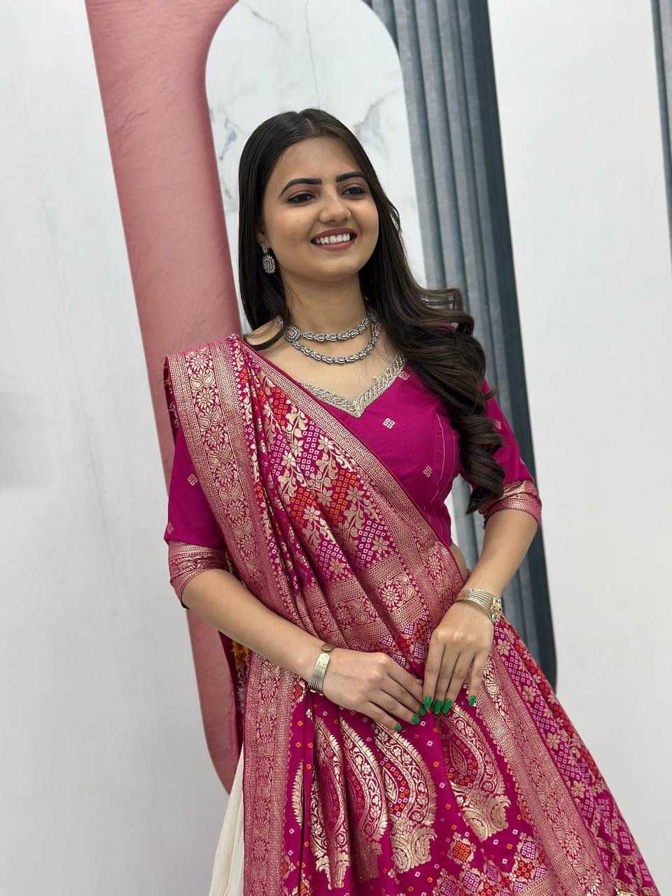 Jacquard Designer Lehenga