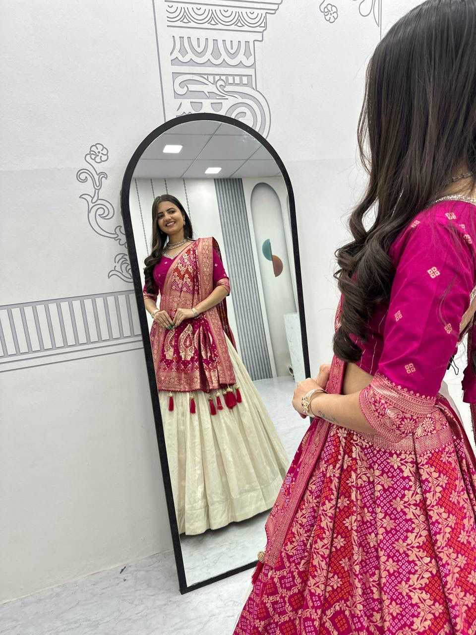 Jacquard Designer Lehenga