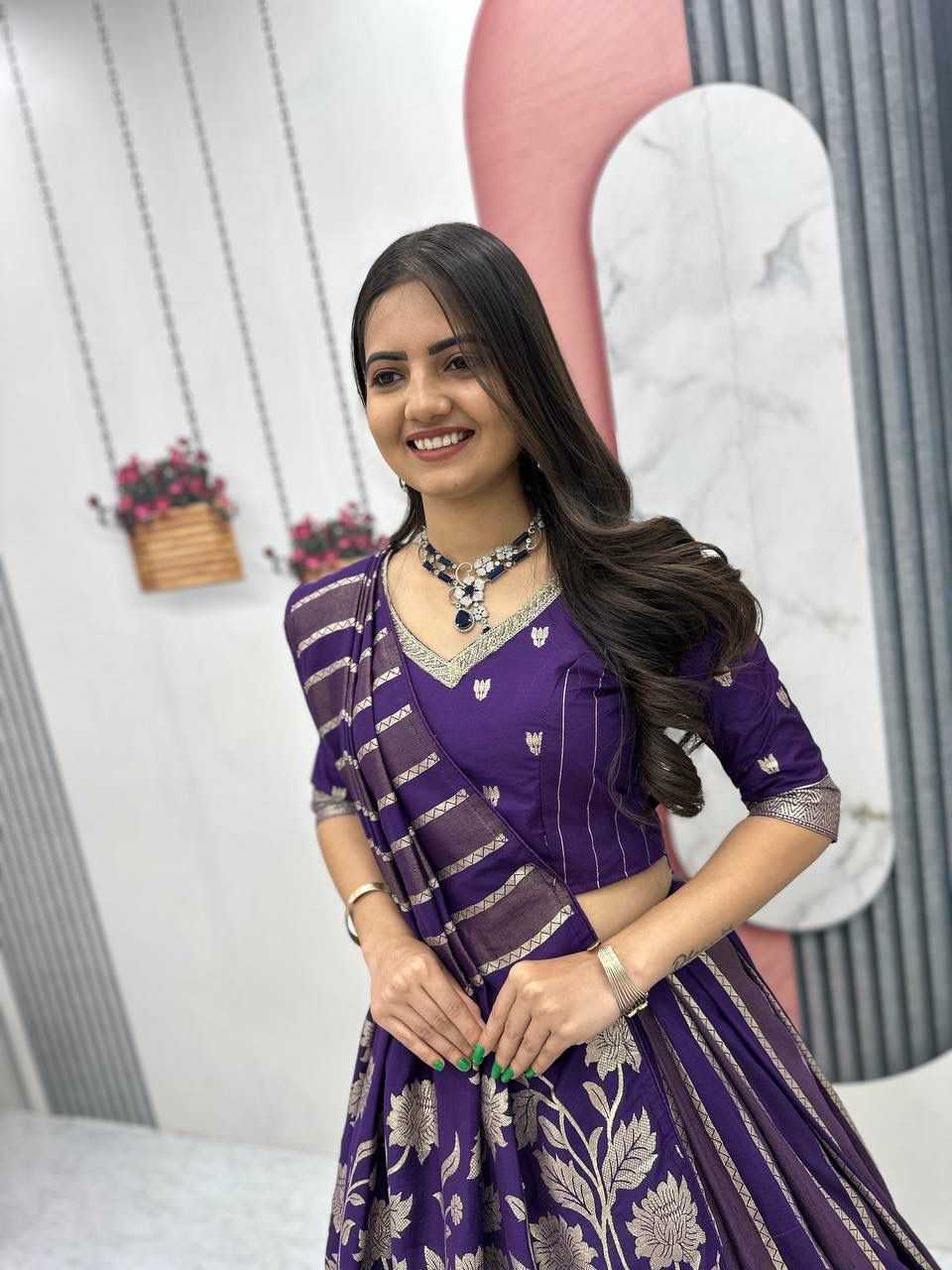 Jacquard Designer Lehenga