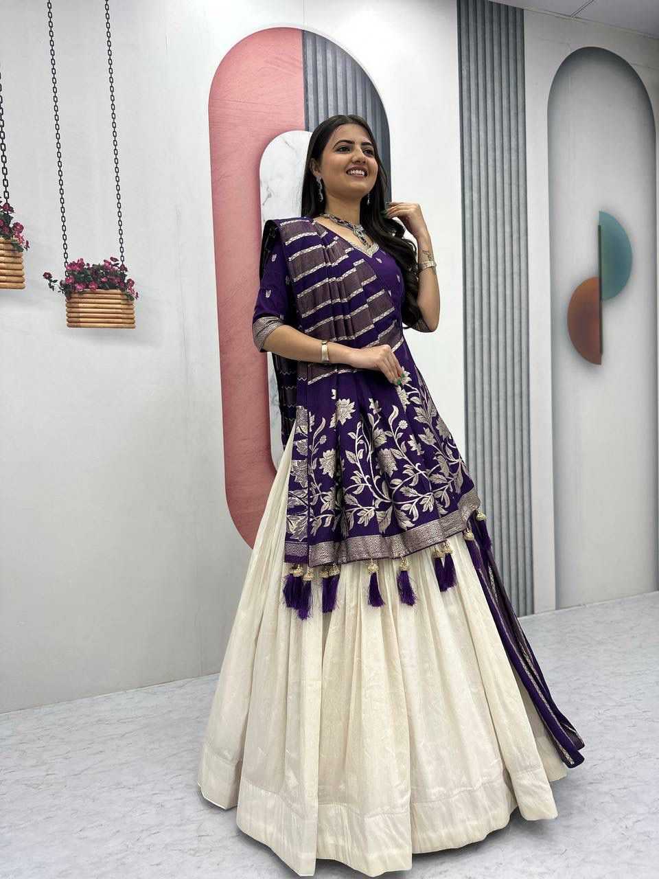 Jacquard Designer Lehenga