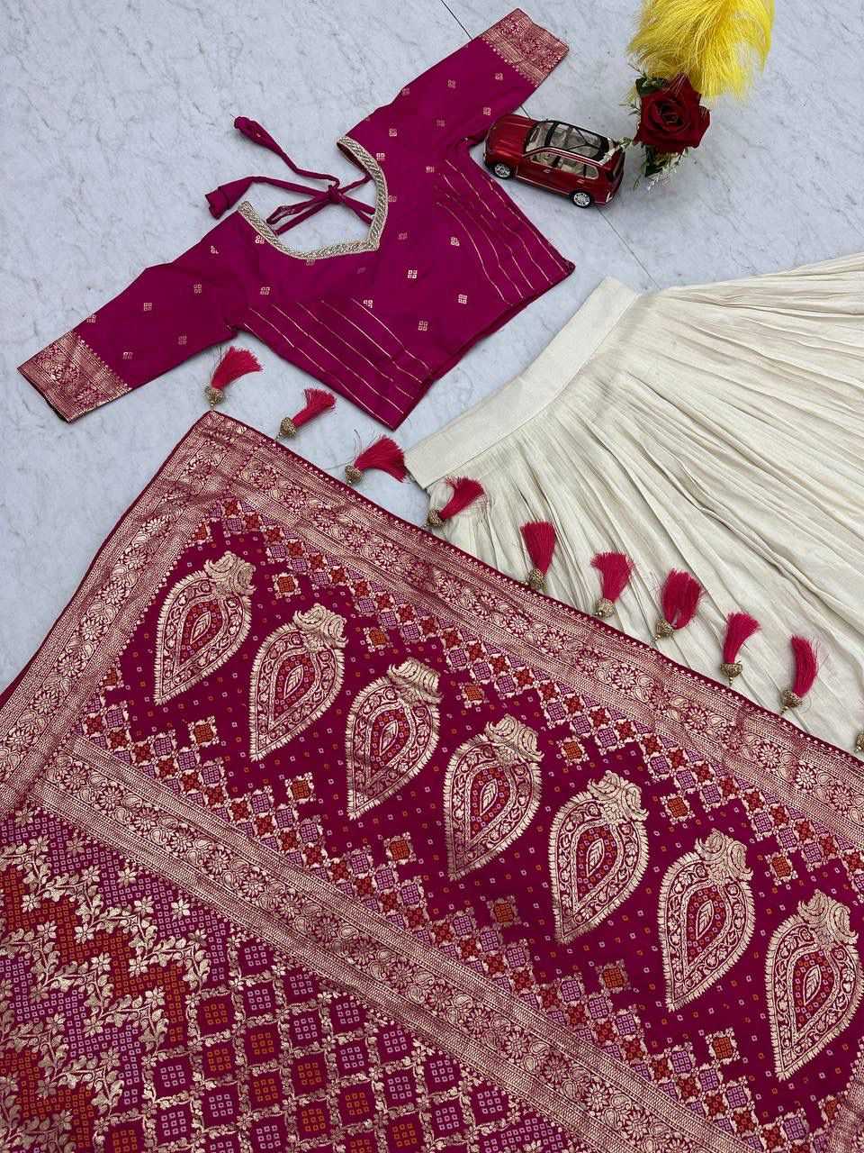 Jacquard Designer Lehenga