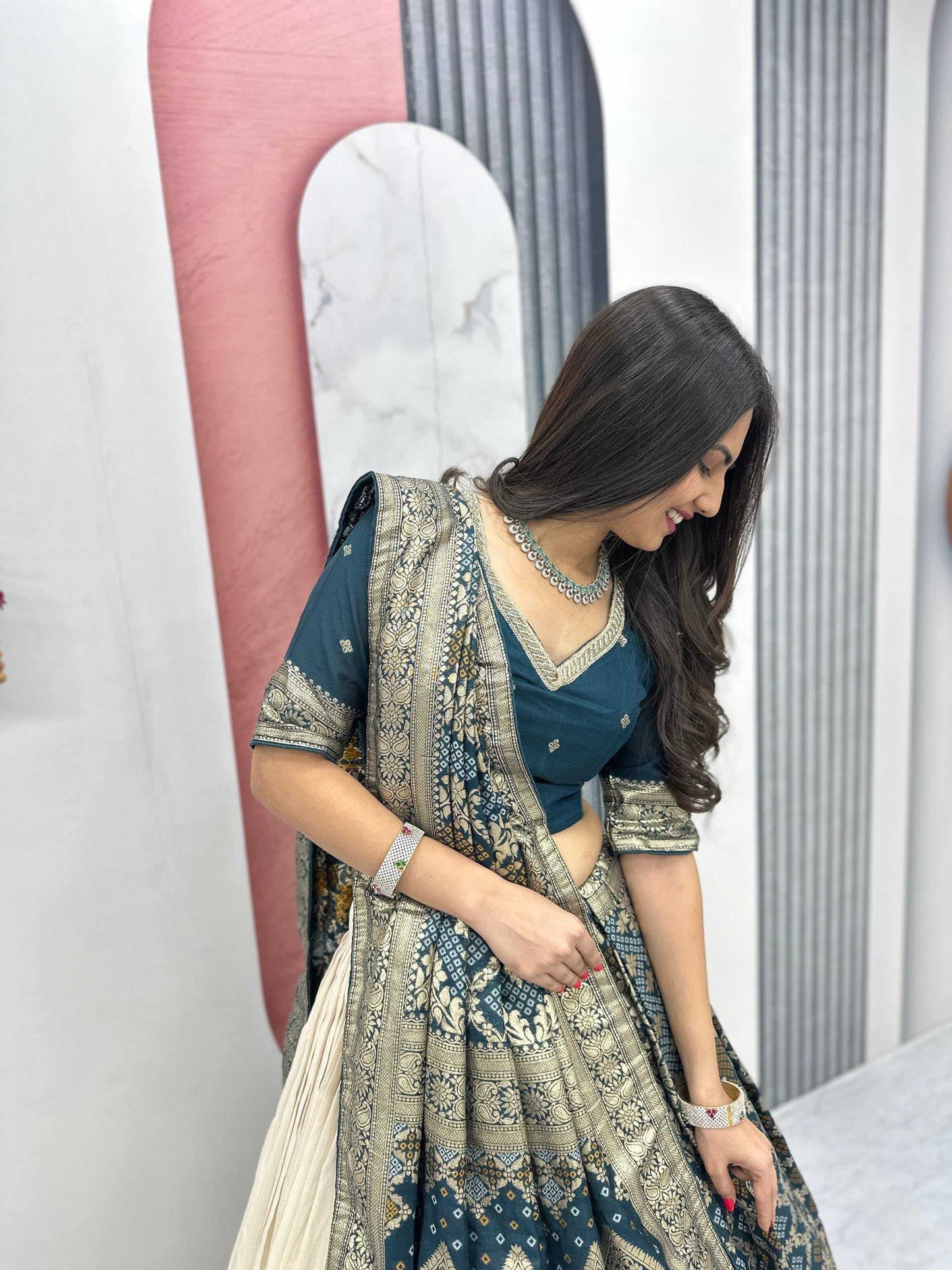 Silk Designer Lehenga