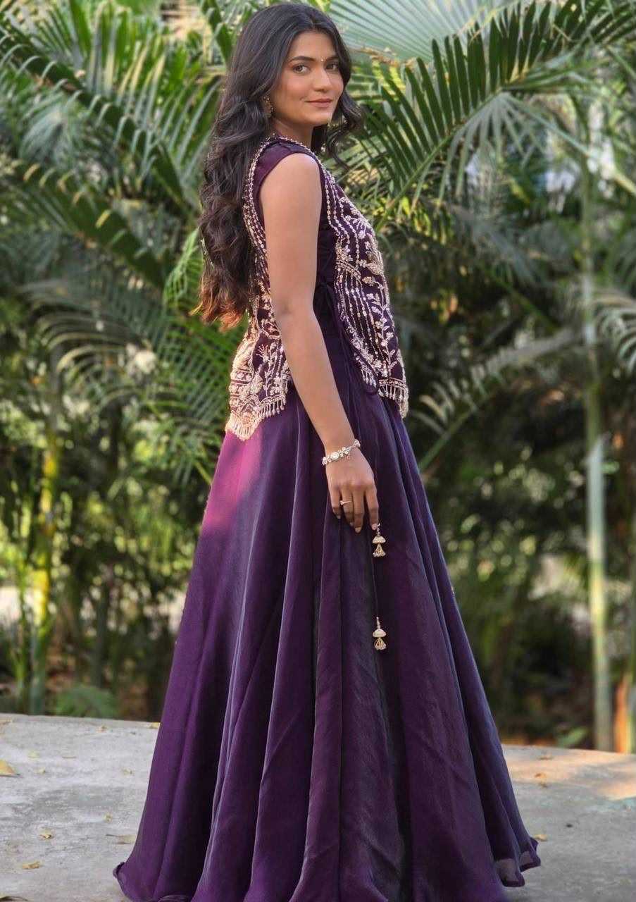 Vichitra Silk Designer Lehenga