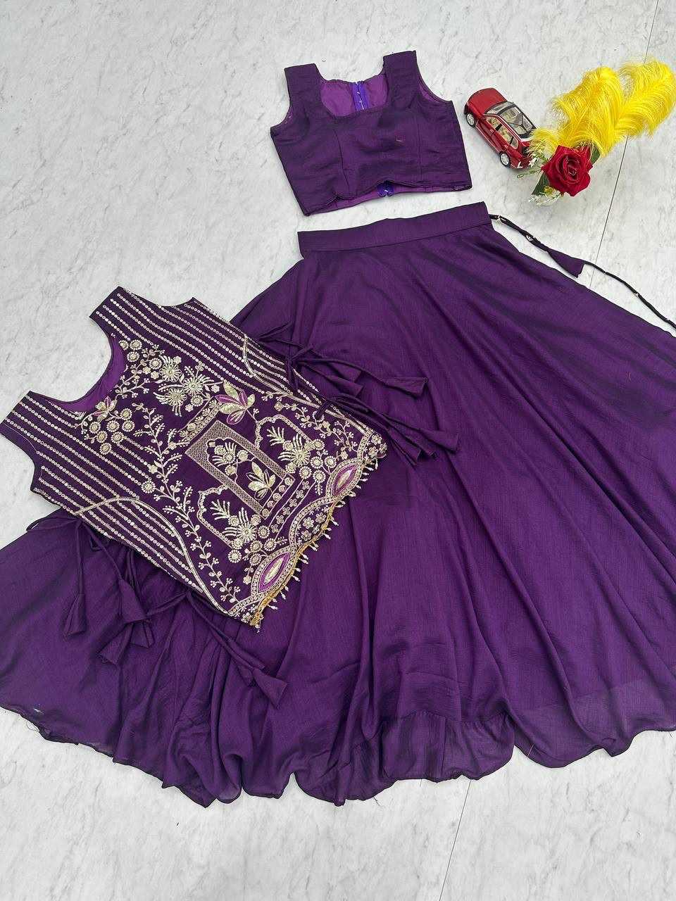 Vichitra Silk Designer Lehenga