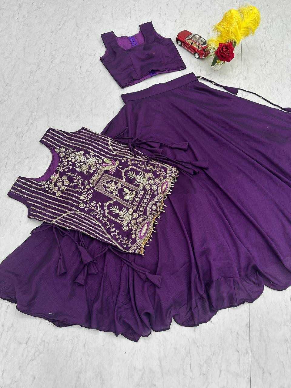 Vichitra Silk Designer Lehenga