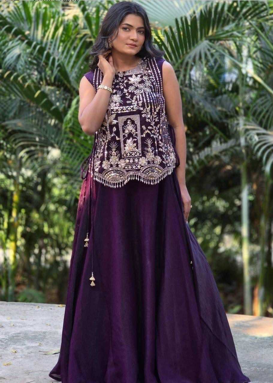 Vichitra Silk Designer Lehenga