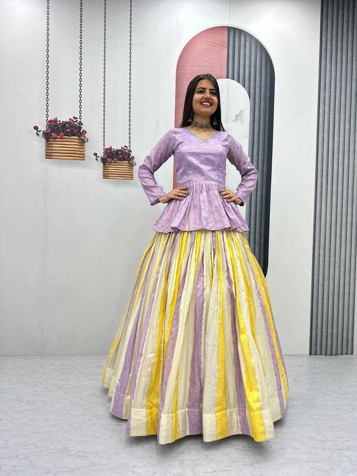 Jacquard Traditional Lehenga