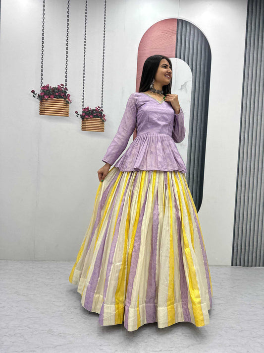 Jacquard Traditional Lehenga 573