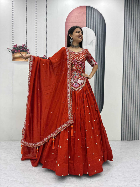 Vichitra Silk Wedding Lehenga