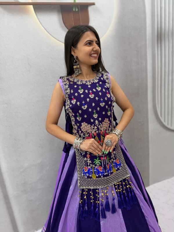 Vichitra Silk Traditional Lehenga