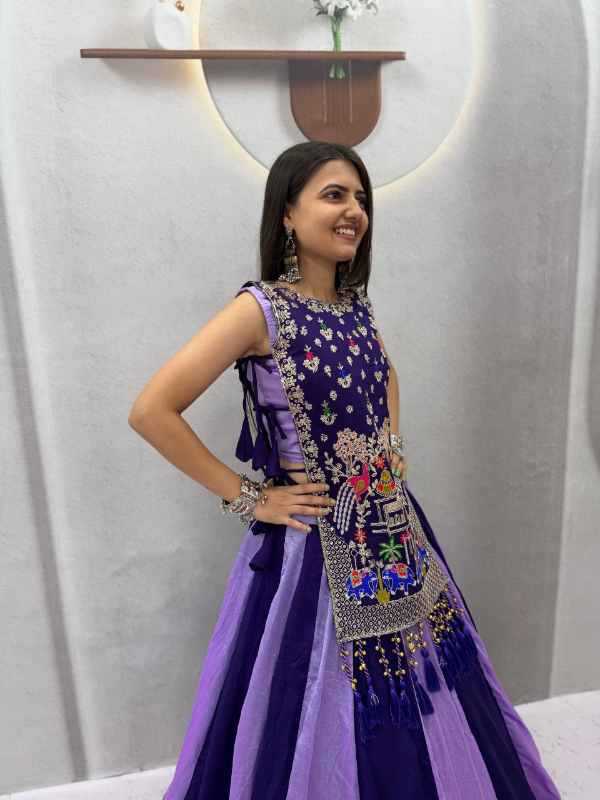 Vichitra Silk Traditional Lehenga