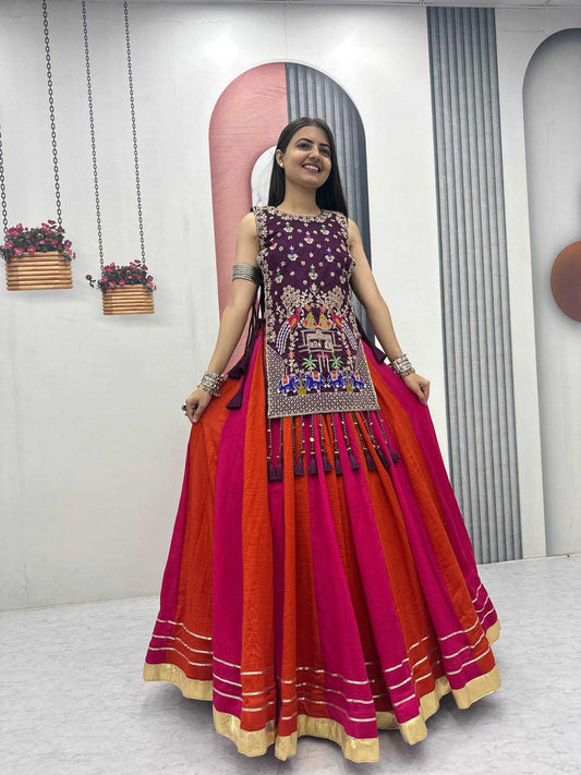 Vichitra Silk Traditional Lehenga 579