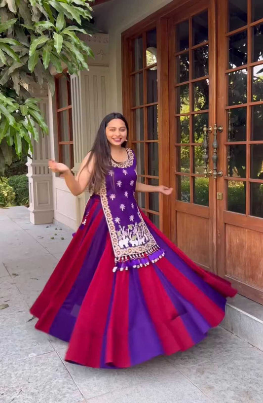 Vichitra Silk Designer Lehenga