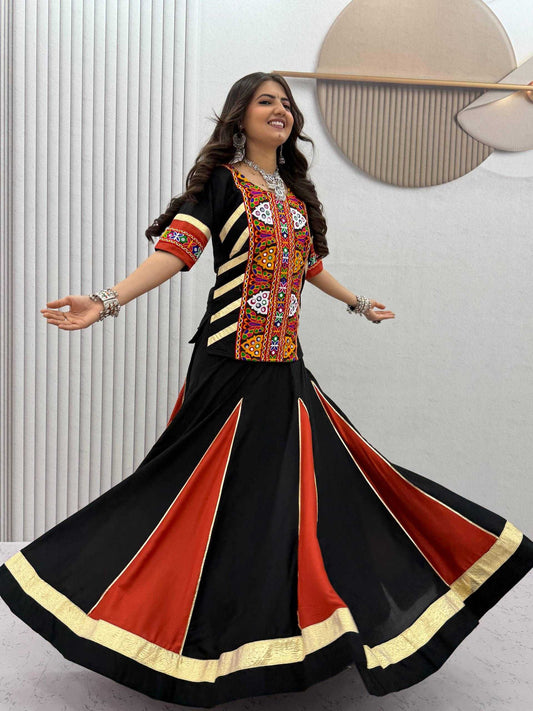 Pure Cotton Fancy Lehenga in Mustard