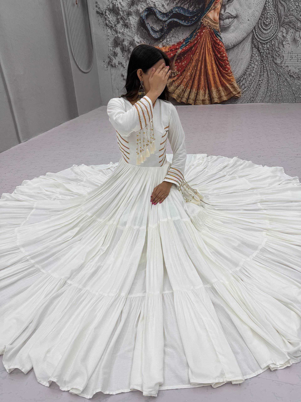 Pure Cotton Party Gown