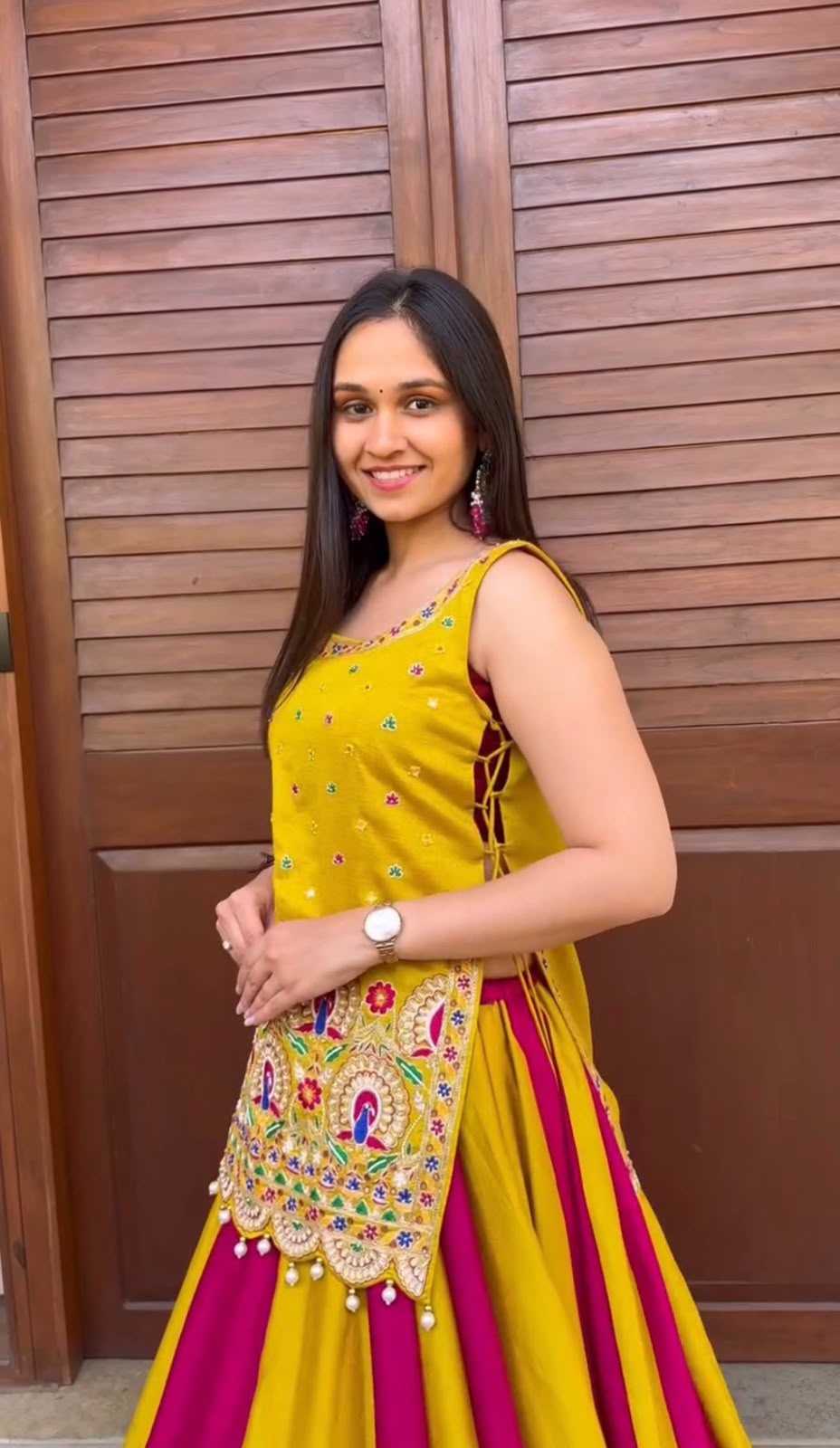 Vichitra Silk Designer Lehenga