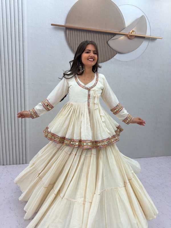 Pure Cotton Embroidered Lehenga