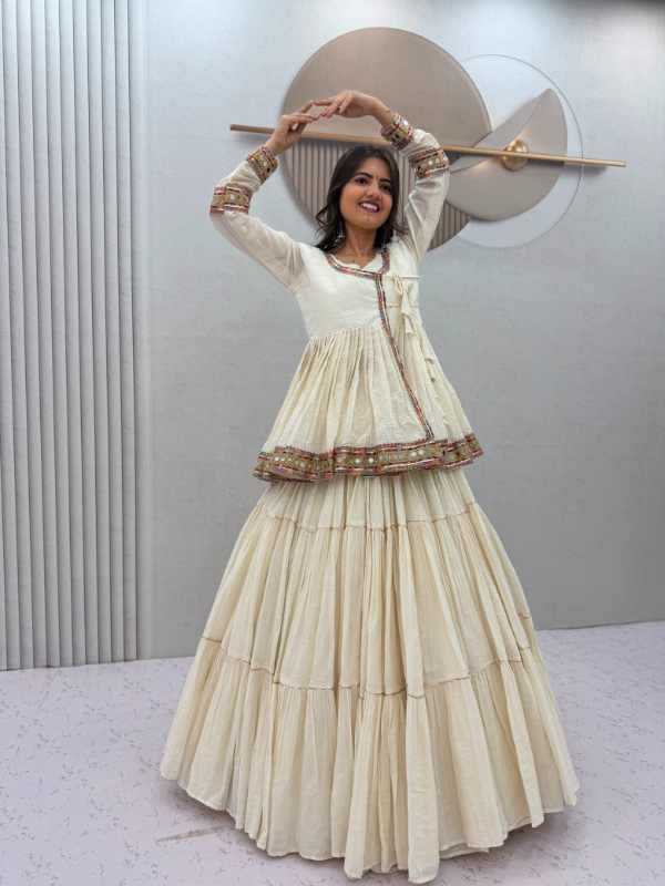Pure Cotton Embroidered Lehenga