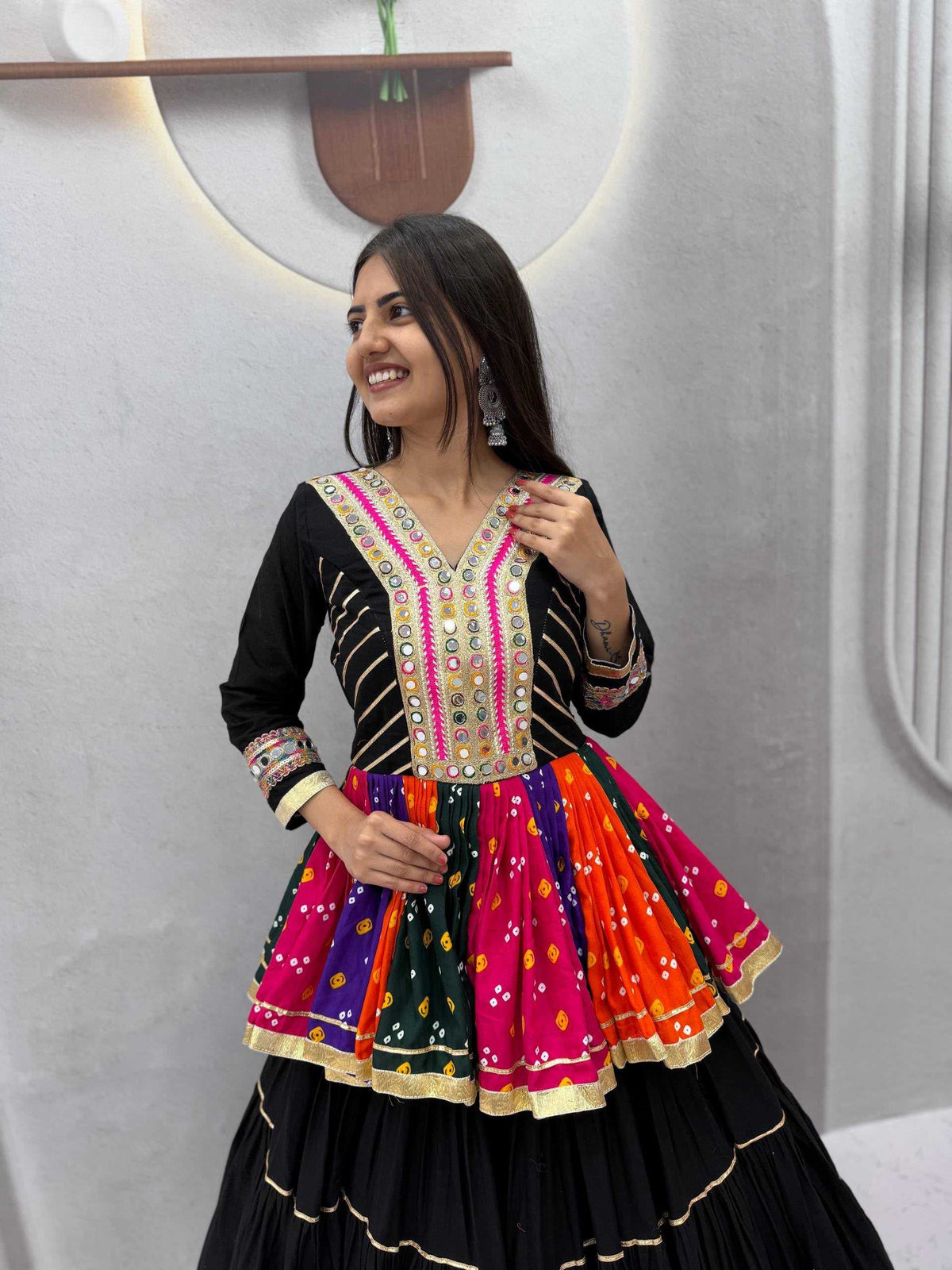 Pure Cotton Traditional Lehenga in White