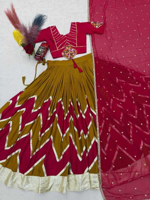 Cotton Traditional Lehenga in Purple
