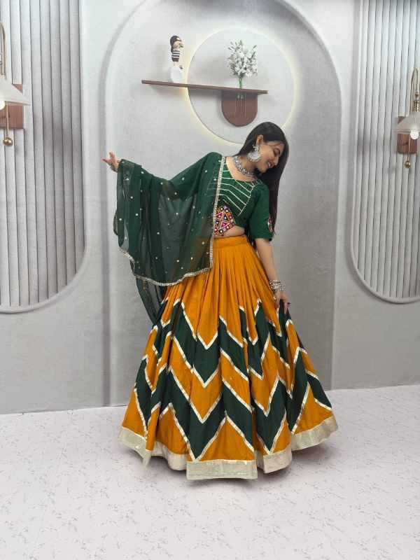 Cotton Traditional Lehenga in Purple