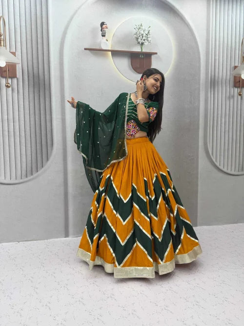 Cotton Traditional Lehenga in Purple