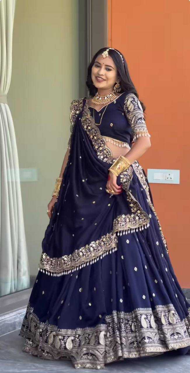 Faux Georgette Embroidered Lehenga