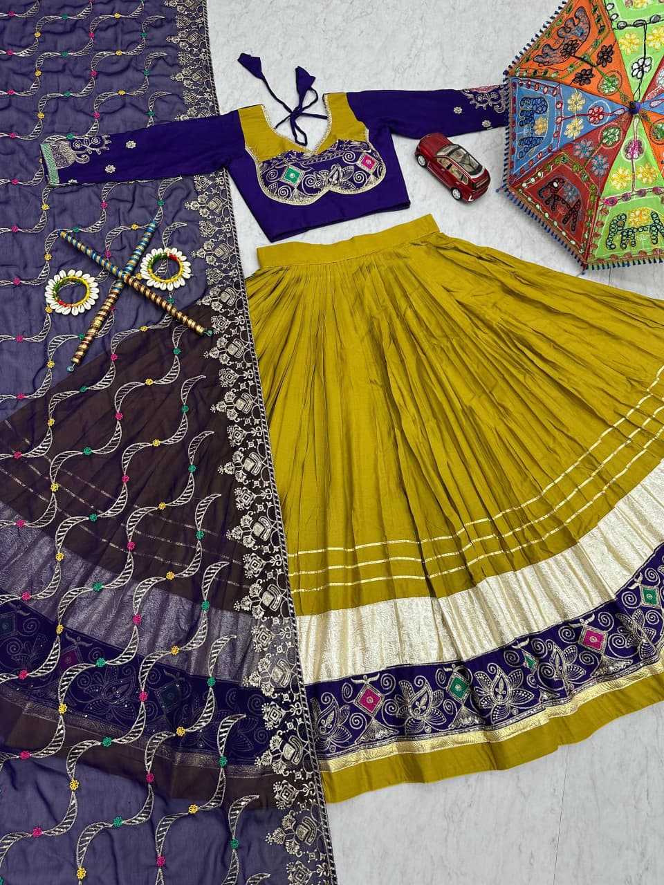 Cotton Embroidered Lehenga