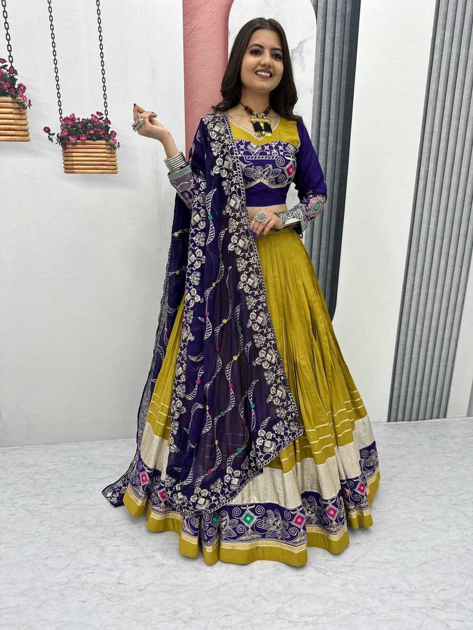 Cotton Embroidered Lehenga