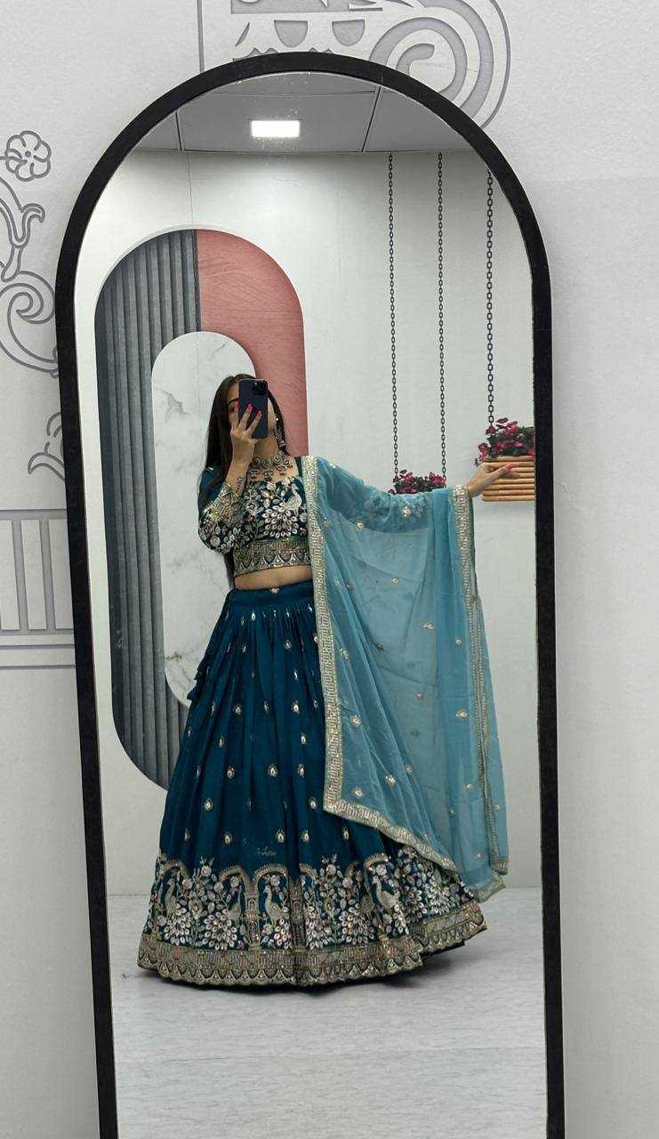 Vichitra Silk Designer Lehenga in Maroon