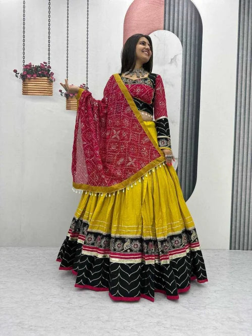 Cotton Embroidered Lehenga 264