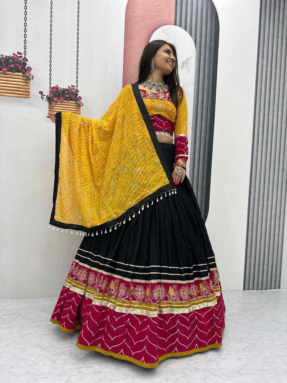 Cotton Embroidered Lehenga