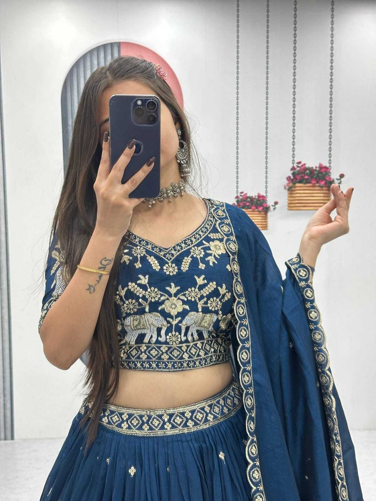Vichitra Silk Lehenga