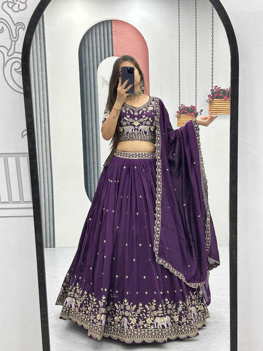 Vichitra Silk Lehenga