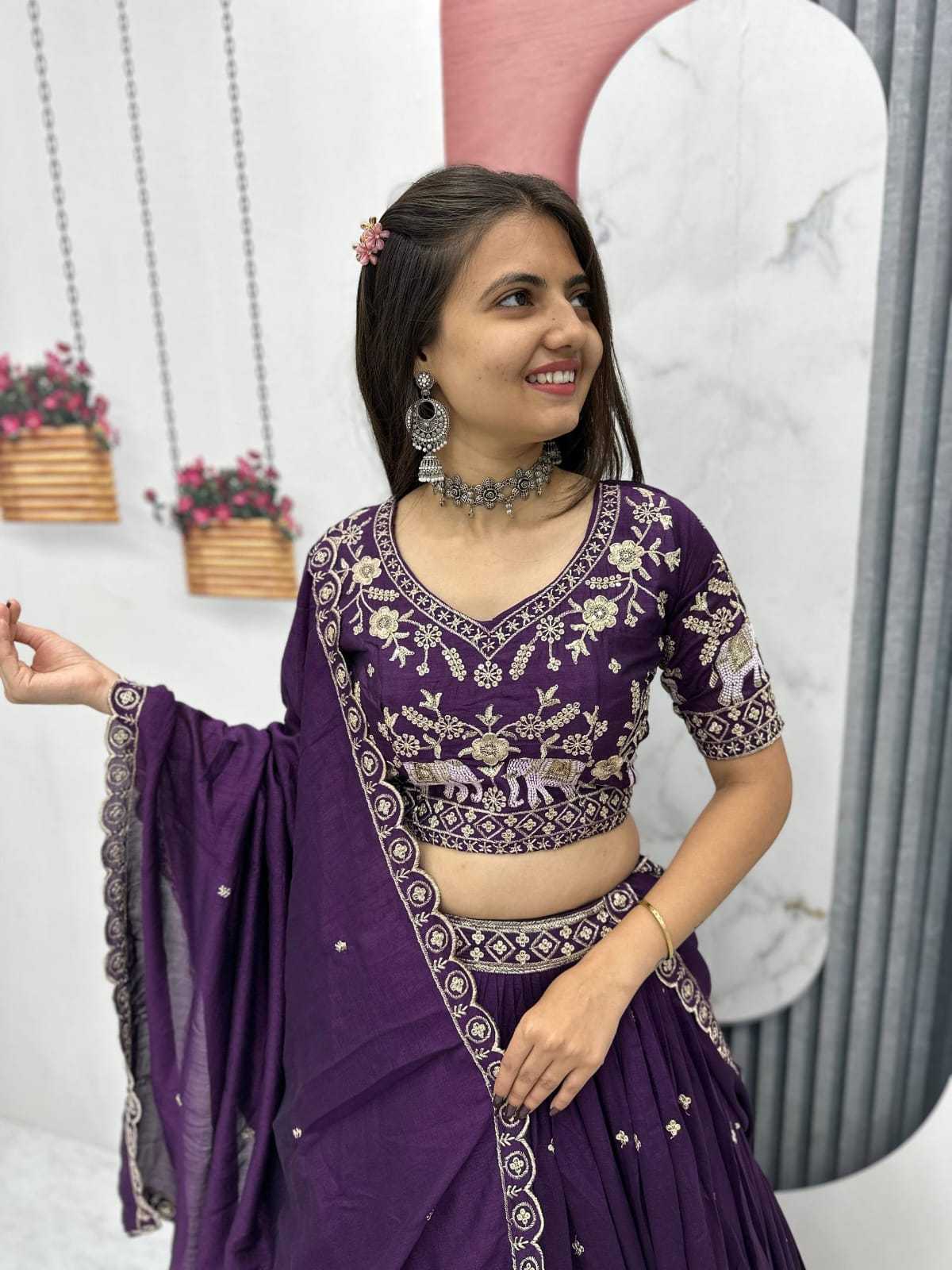 Vichitra Silk Lehenga