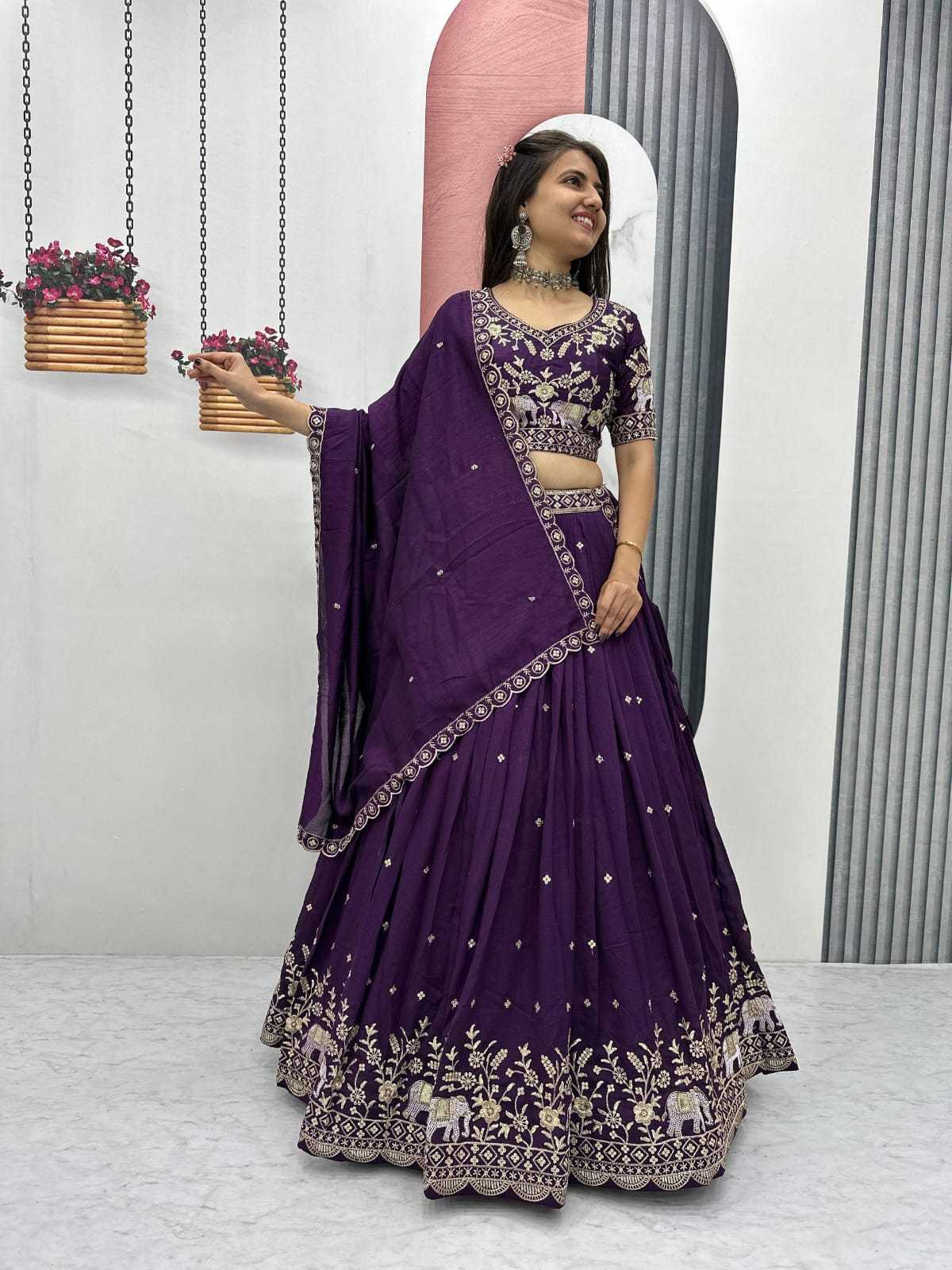 Vichitra Silk Lehenga