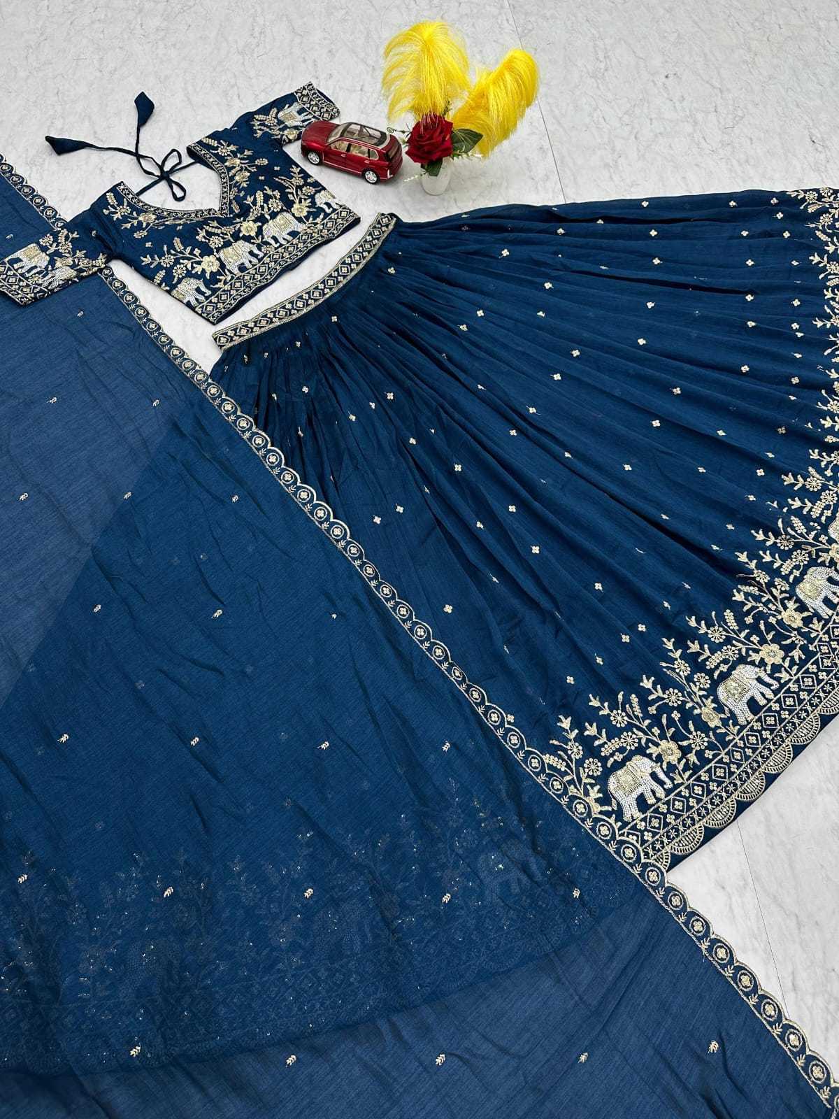 Vichitra Silk Lehenga