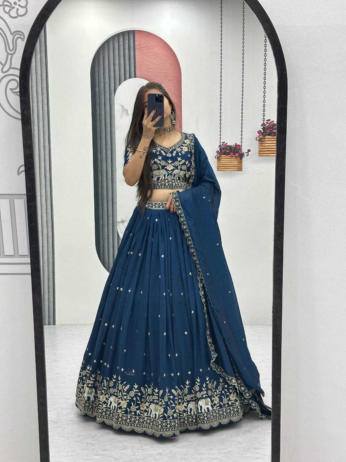 Vichitra Silk Lehenga