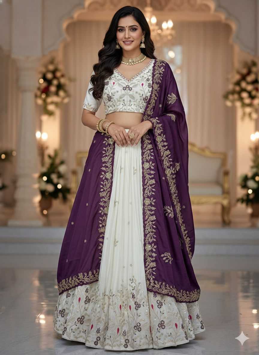 Chinon Embroidered Lehenga