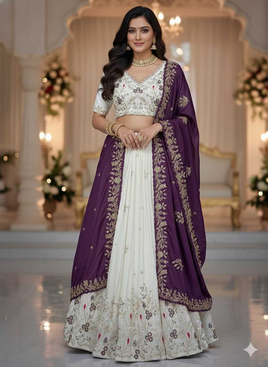 Chinon Embroidered Lehenga