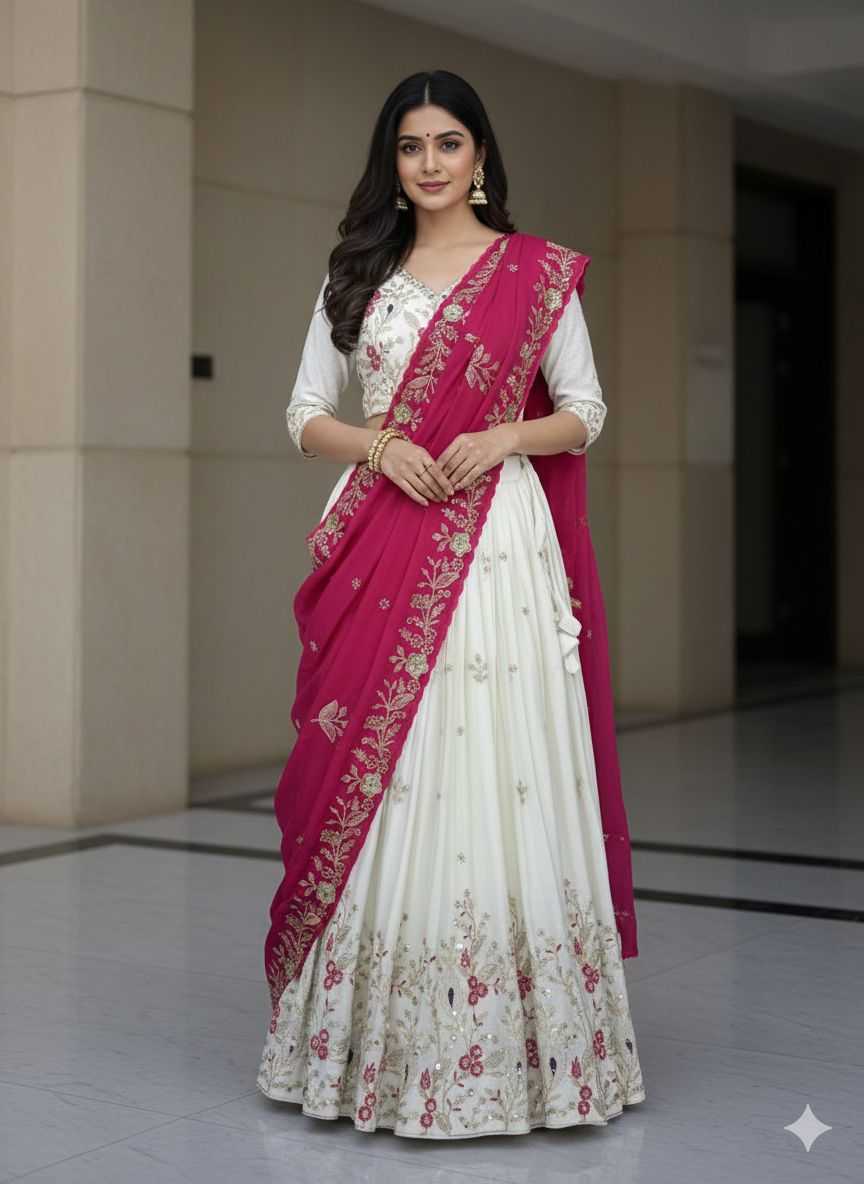 Chinon Embroidered Lehenga