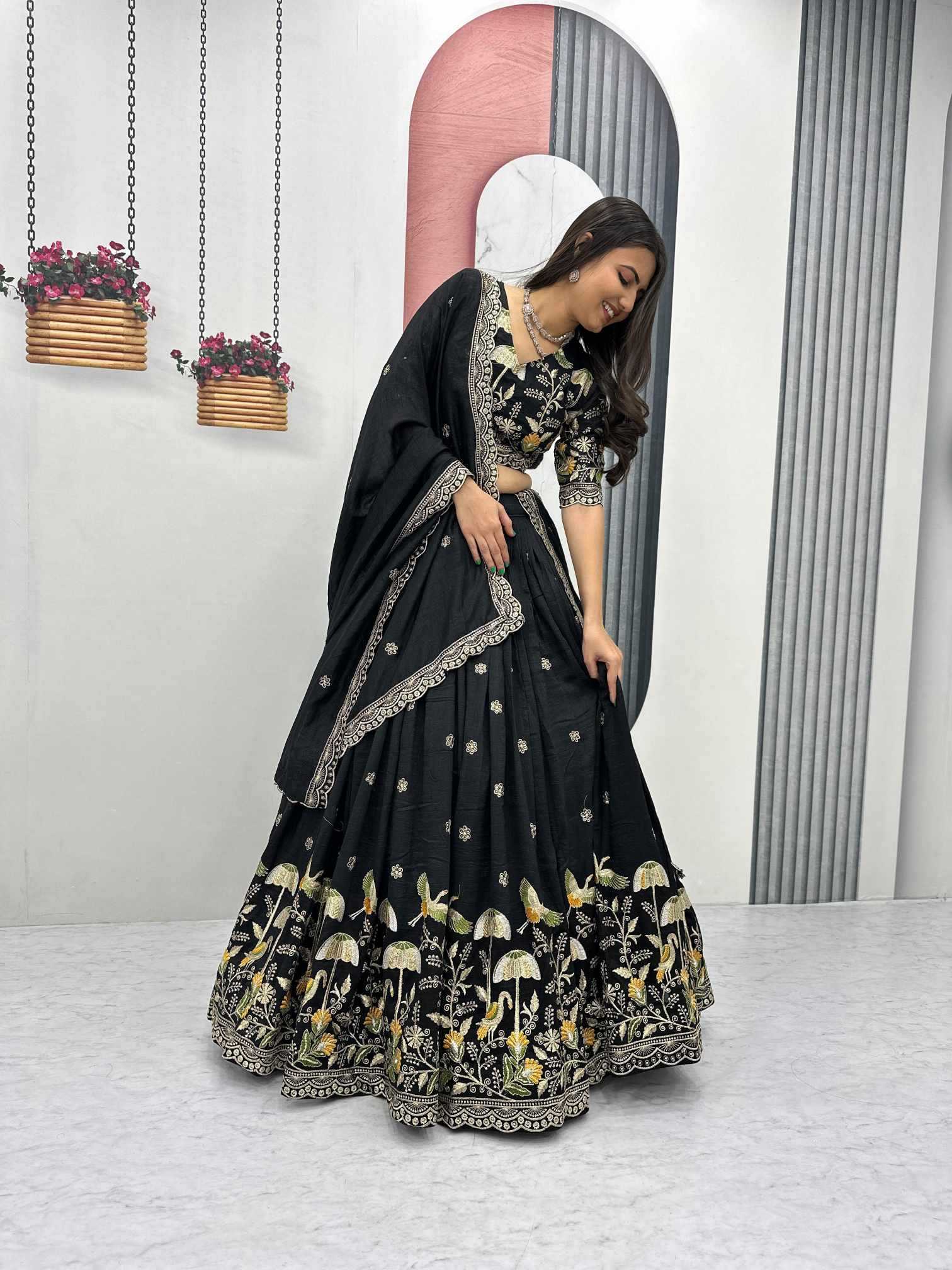 Vichitra Silk Lehenga