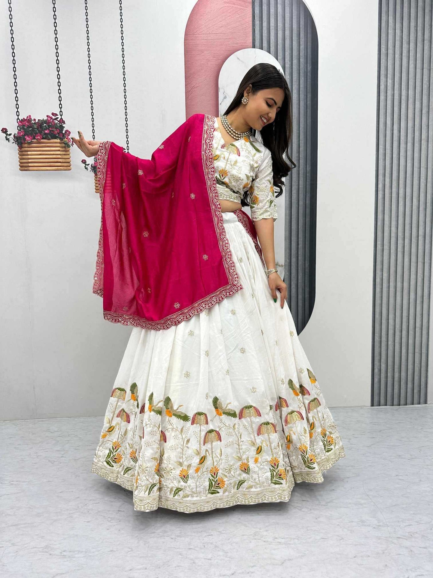Vichitra Silk Lehenga