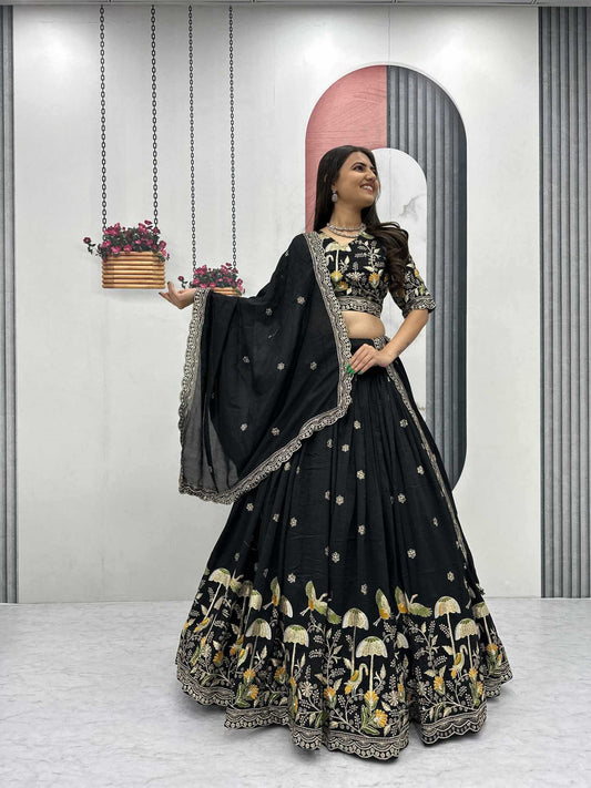 Vichitra Silk Lehenga