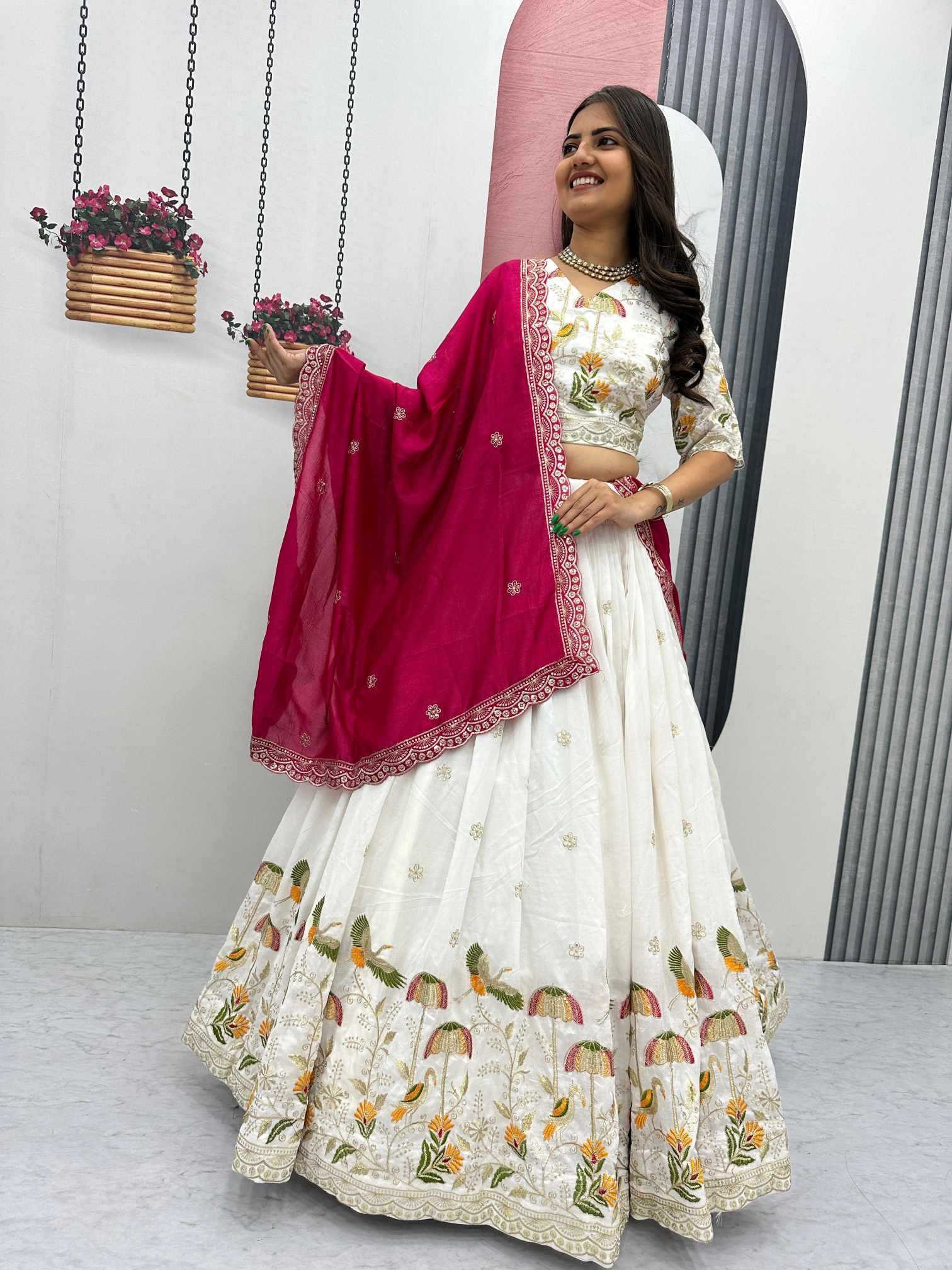 Vichitra Silk Lehenga