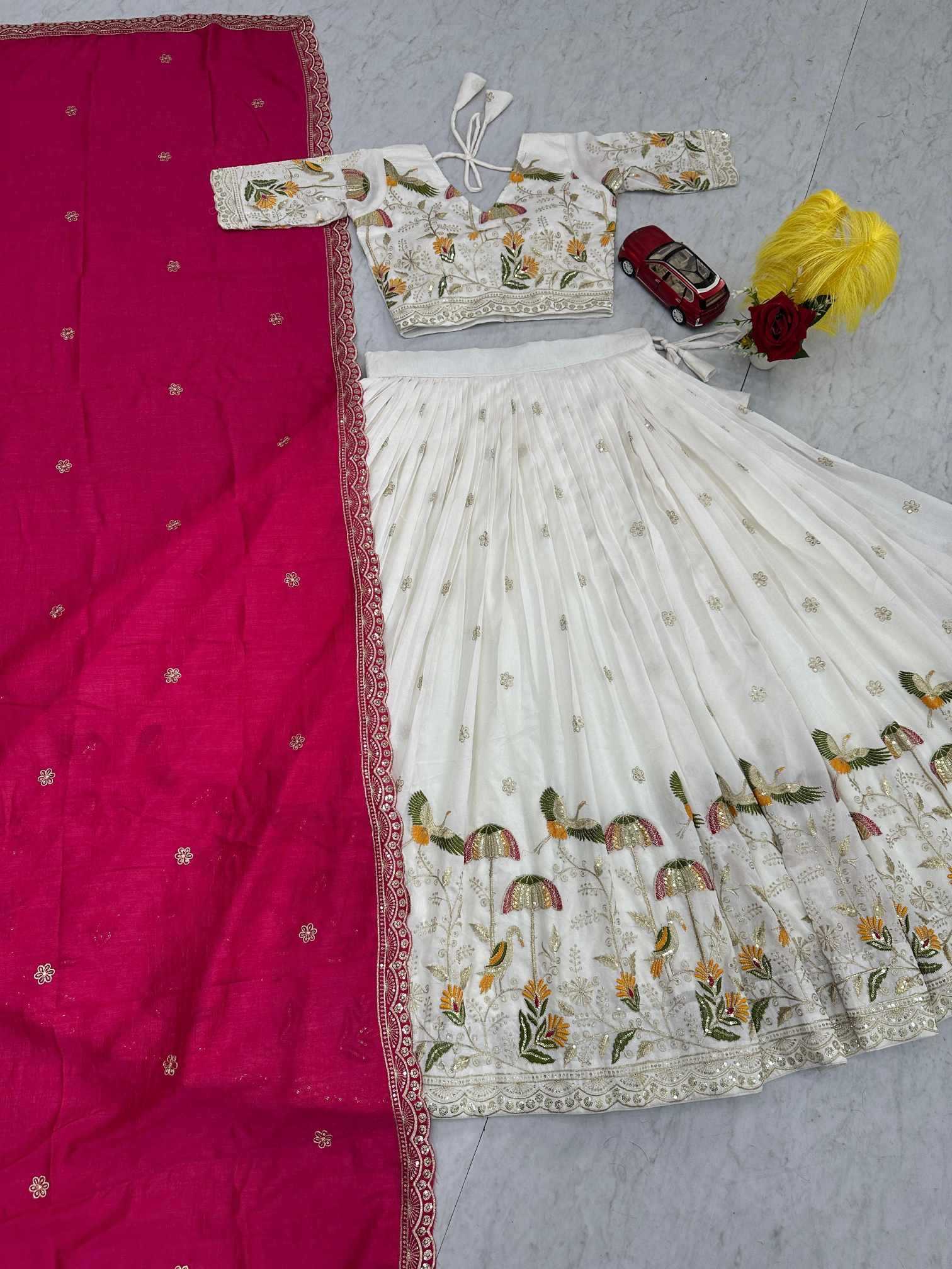 Vichitra Silk Lehenga