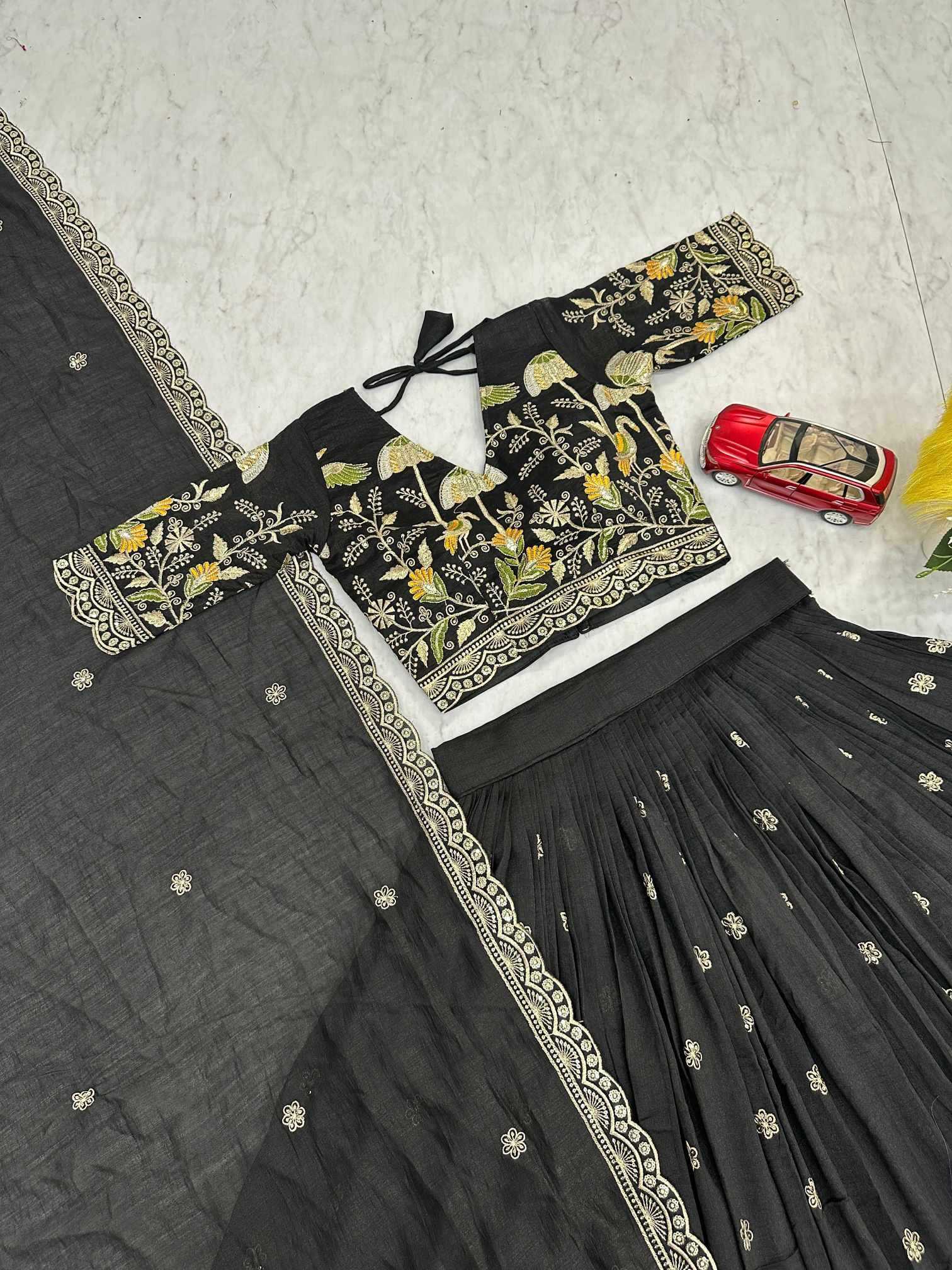 Vichitra Silk Lehenga