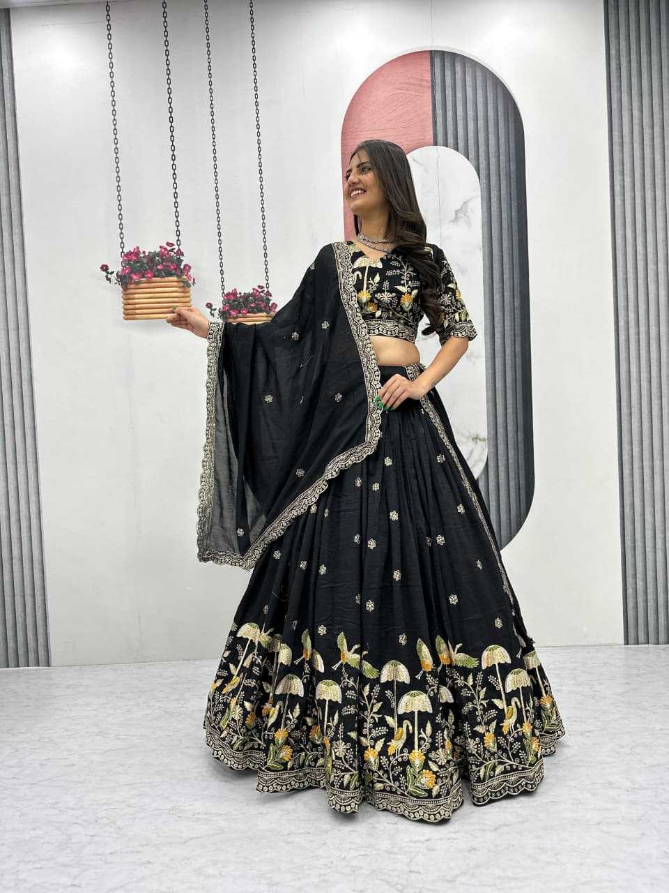 Vichitra Silk Lehenga